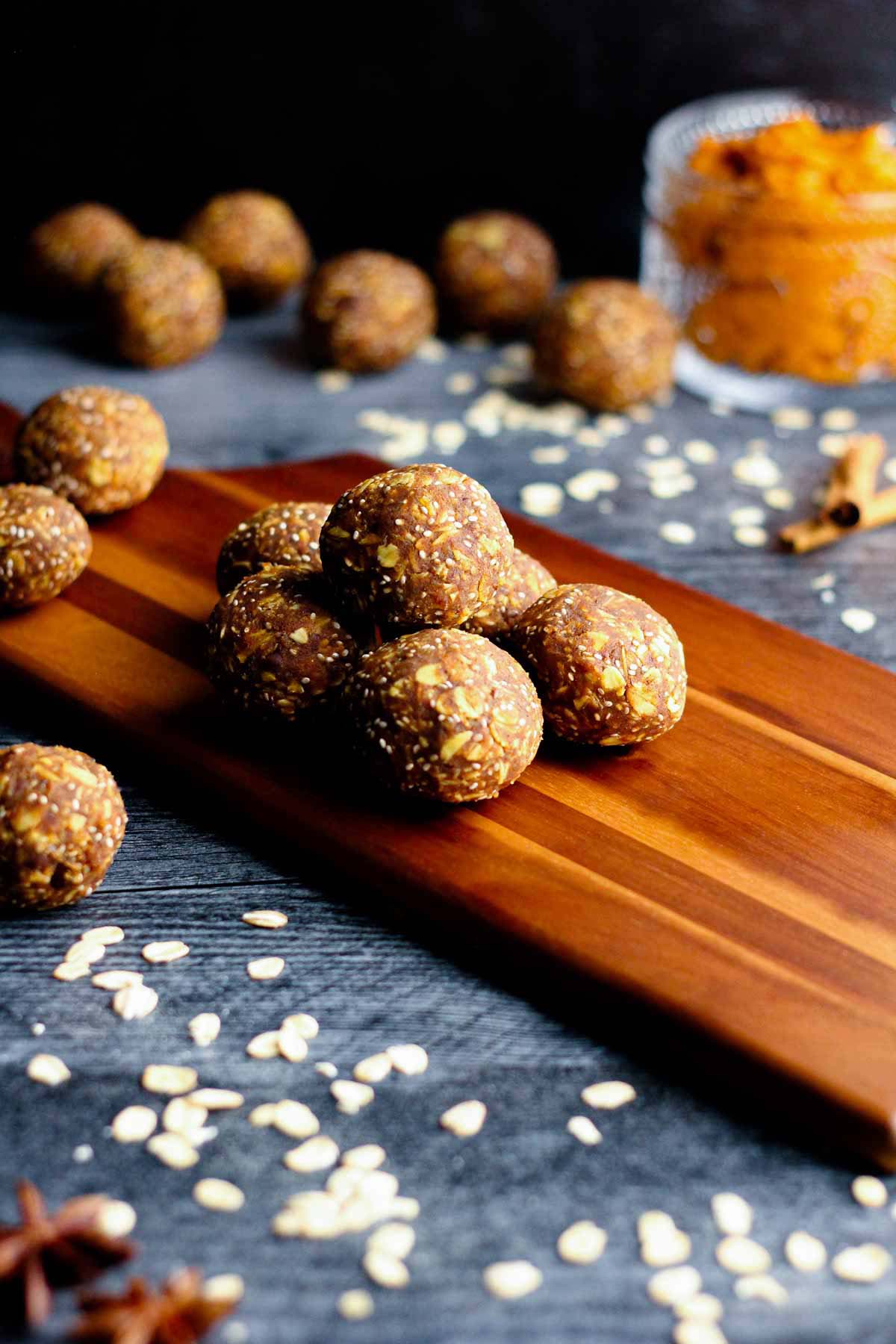 no bake pumpkin protein bites
